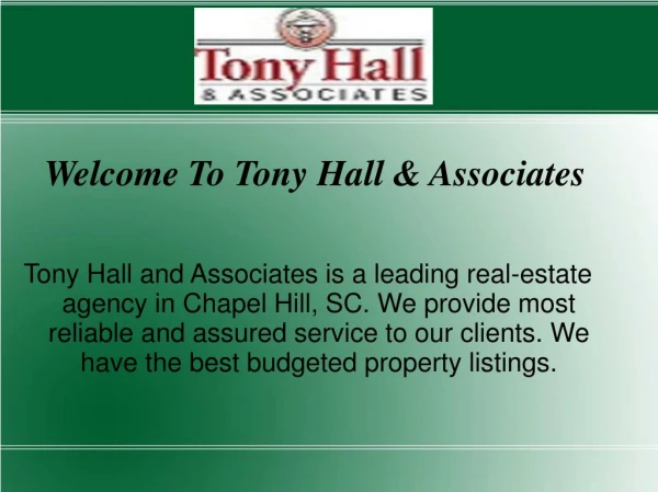 Real estate chapel hill