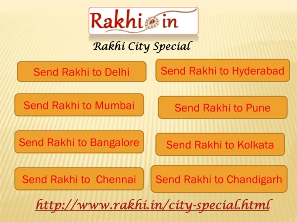 Online Rakhi delivery to Popular Cities In India