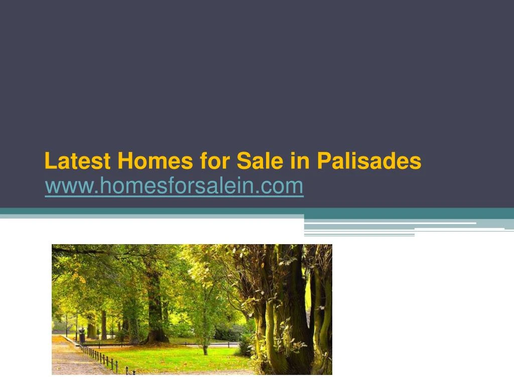 latest homes for sale in palisades