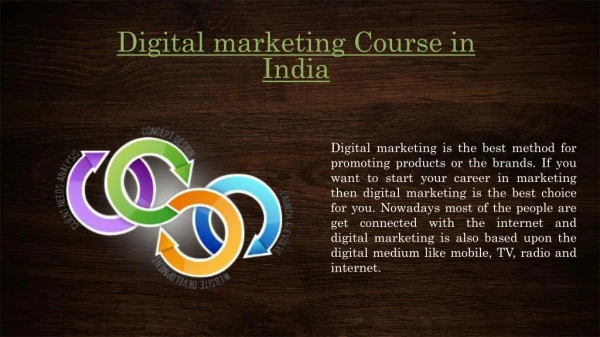 Digital marketing Course in India