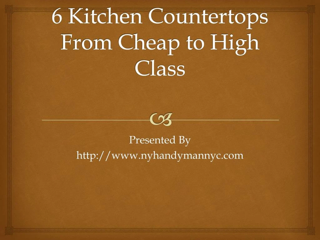 6 kitchen countertops from cheap to high class