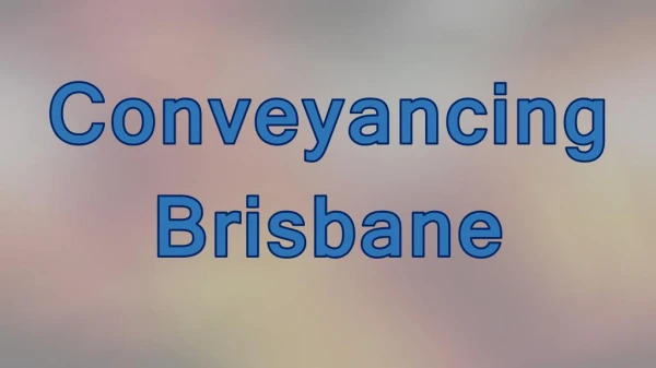 Conveyancing Brisbane
