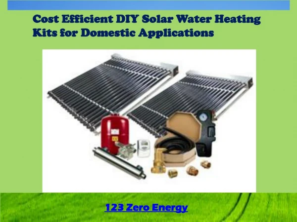 DIY Solar Water Heating Kits