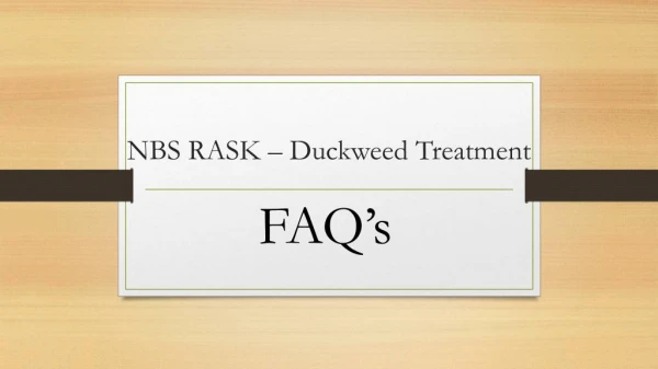 Duckweed Remover Treatment