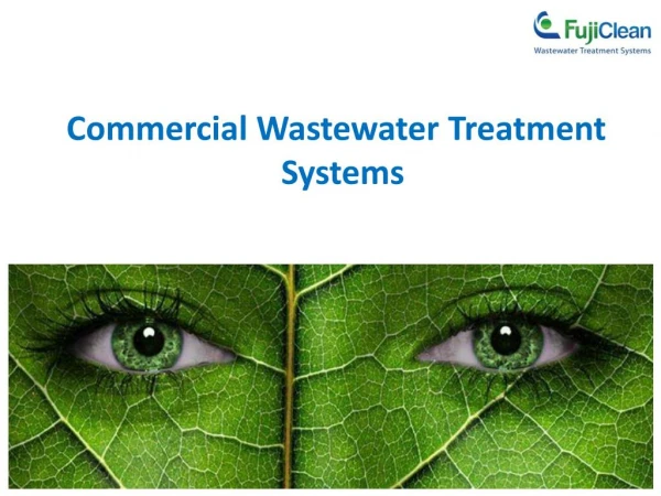 Commercial Wastewater Treatment Systems