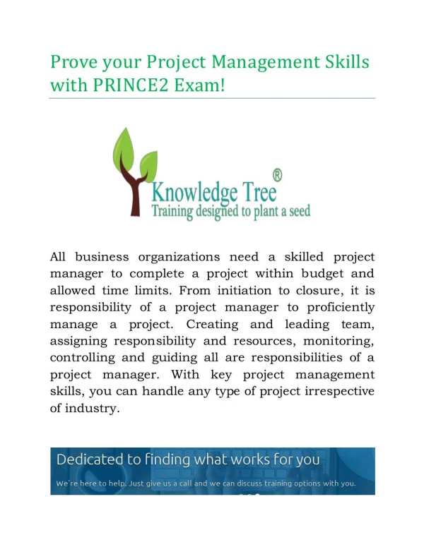 Prove your Project Management Skills with PRINCE2 Exam!