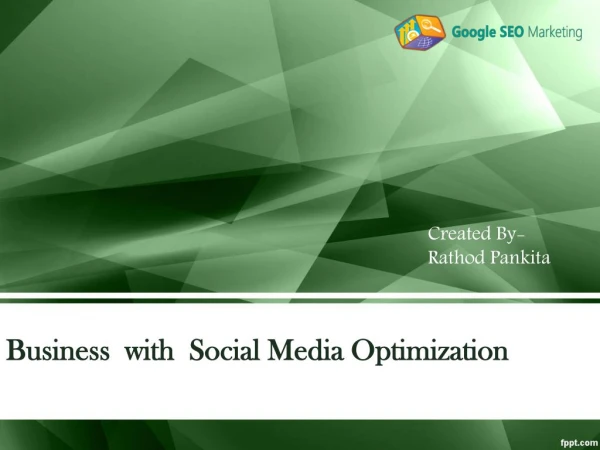 Business with Social Media Optimization