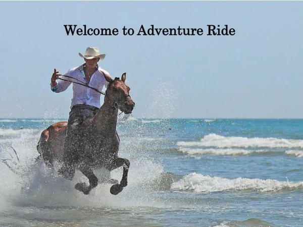 Enjoy a Horse Riding Vacation by Adventure Ride