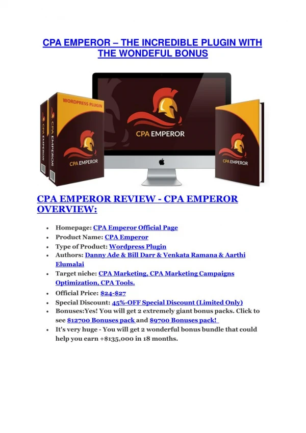 CPA Emperor Review-$9700 Bonus & 80% Discount