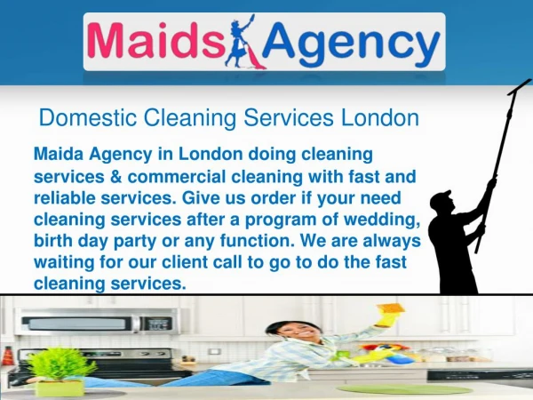 Domestic Cleaning Services London UK