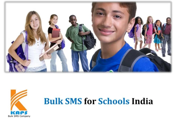 Bulk SMS for Schools India