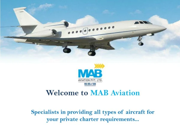 Private air charter services - mab aviation