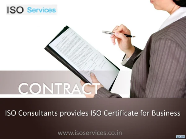 ISO Consultants provides ISO Certificate for Business