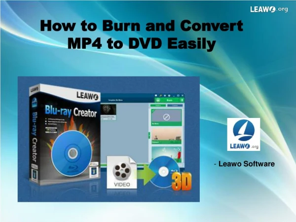 How to Burn and Convert MP4 to DVD Easily