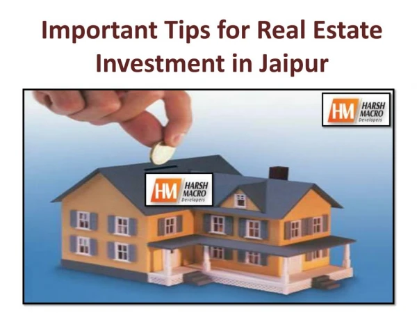 Important Tips for Real Estate Investment in Jaipur
