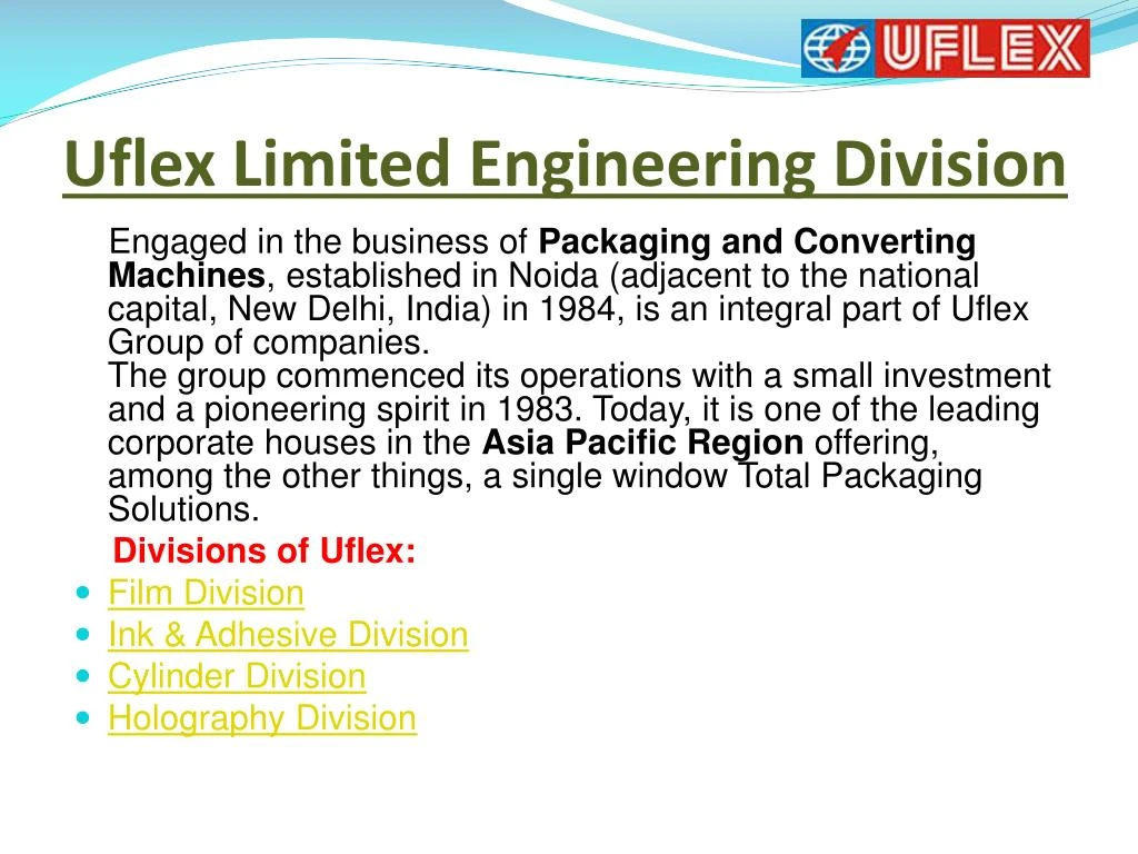 uflex limited engineering division