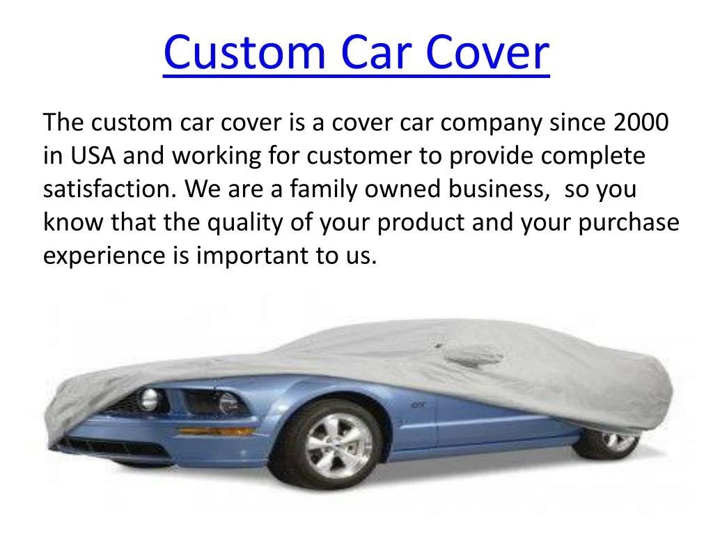 custom car cover