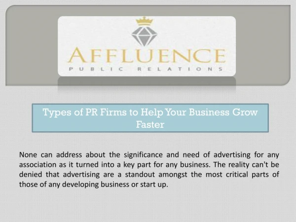 Types of PR Firms to Help Your Business Grow Faster