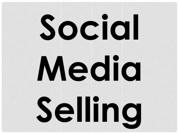 Social Media Selling