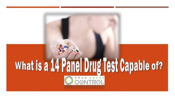 What is a 14 panel drug test capable of