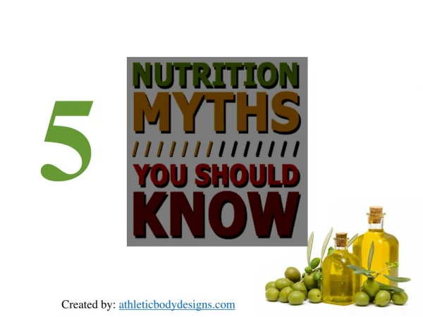 5 myths about nutrition