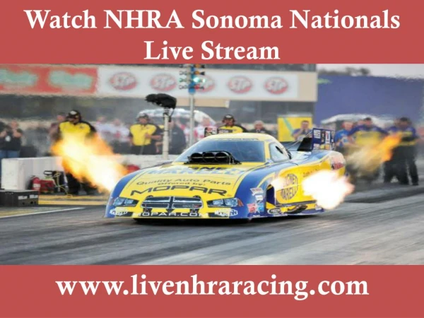 broadcast NHRA Sonoma Nationals 2015 online