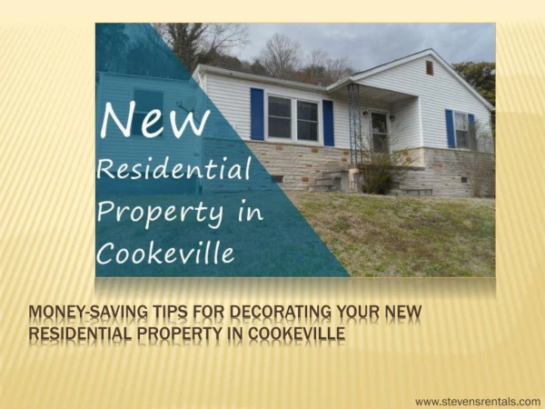 Money saving tips for decorating your new residential property in cookeville