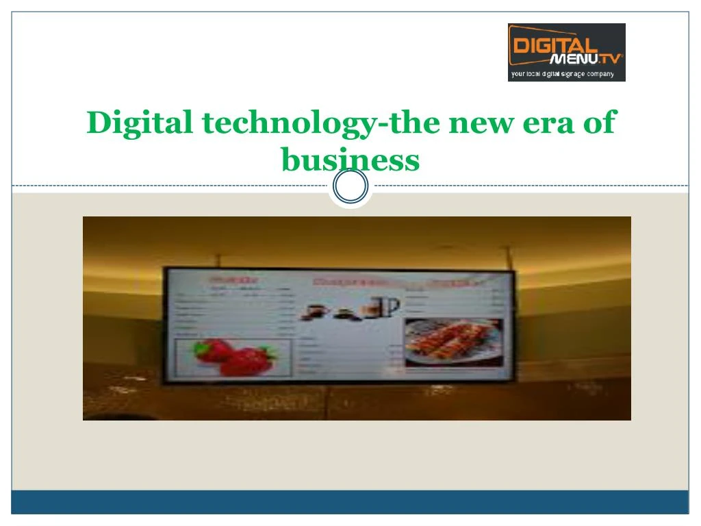 digital technology the new era of business