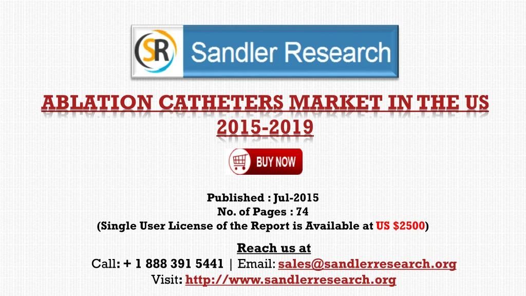 ablation catheters market in the us 2015 2019