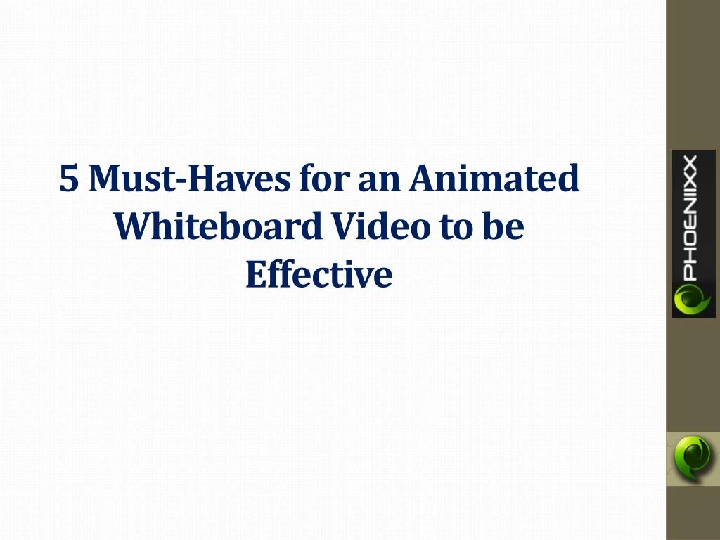 5 must haves for an animated whiteboard video to be effective