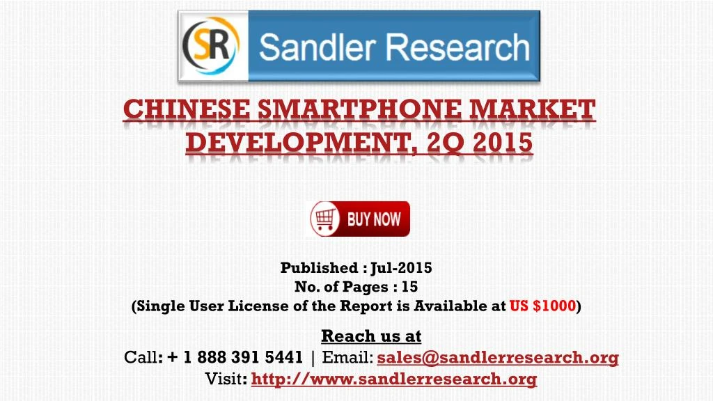 chinese smartphone market development 2q 2015