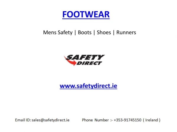 Mens Safety Footwear | Boots | Shoes | Runners www.safetydirect.ie