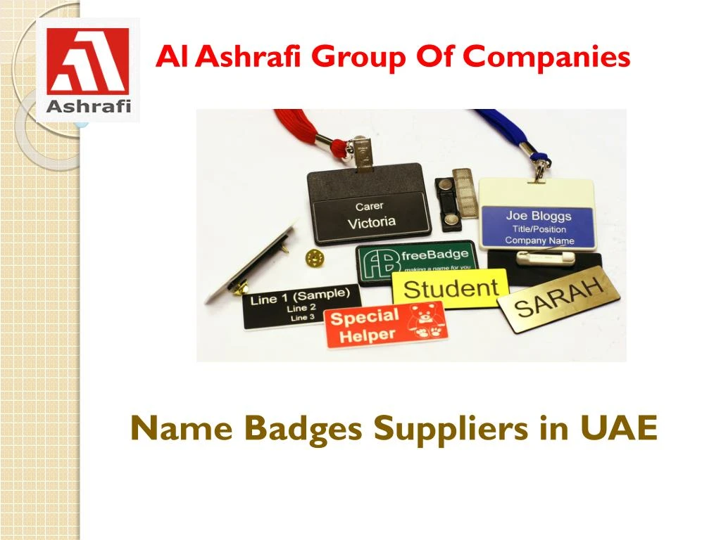 name badges suppliers in uae