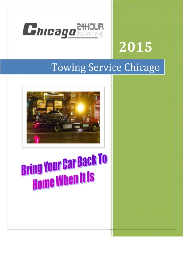 towing service Chicago