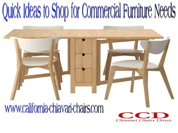 Quick Ideas to Shop for Commercial Furniture Needs