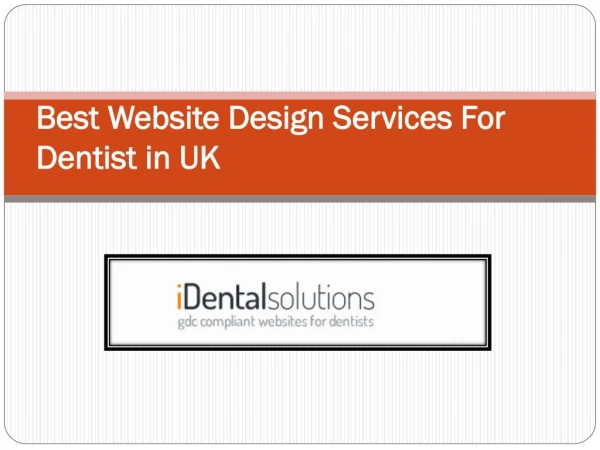 Best Website Design Services For Dentist in UK