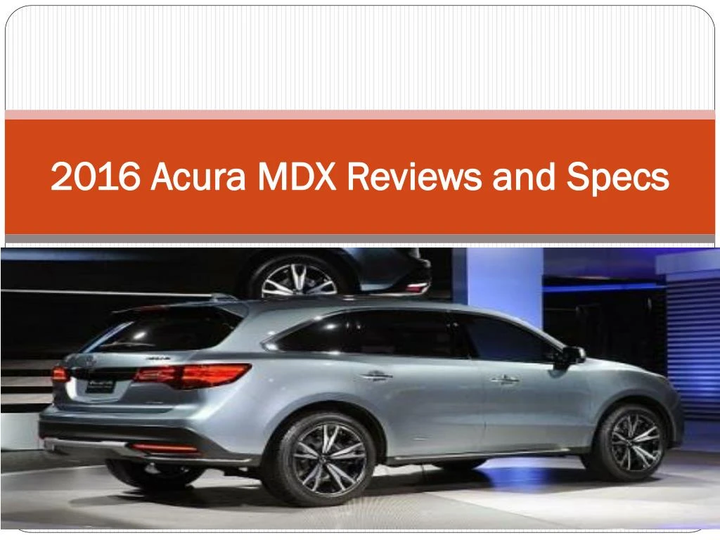 2016 acura mdx reviews and specs