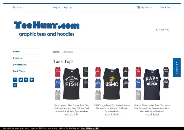 Tee Hunt Custom Cool Sleeveless Tank Tops Collection