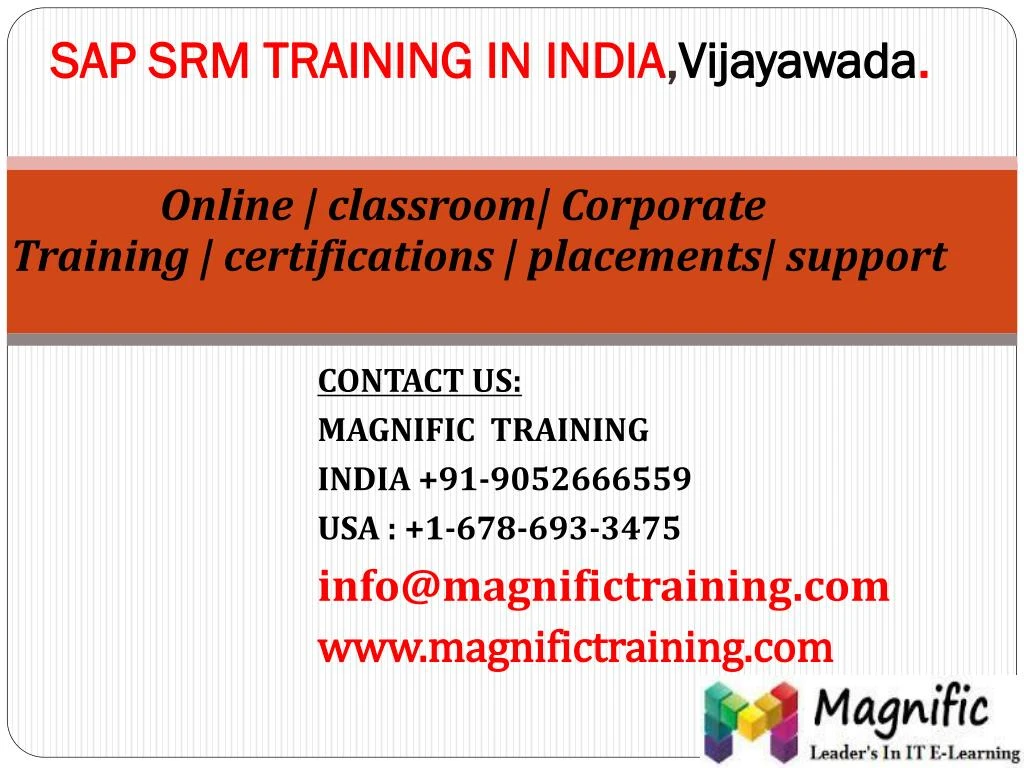 sap srm training in india vijayawada