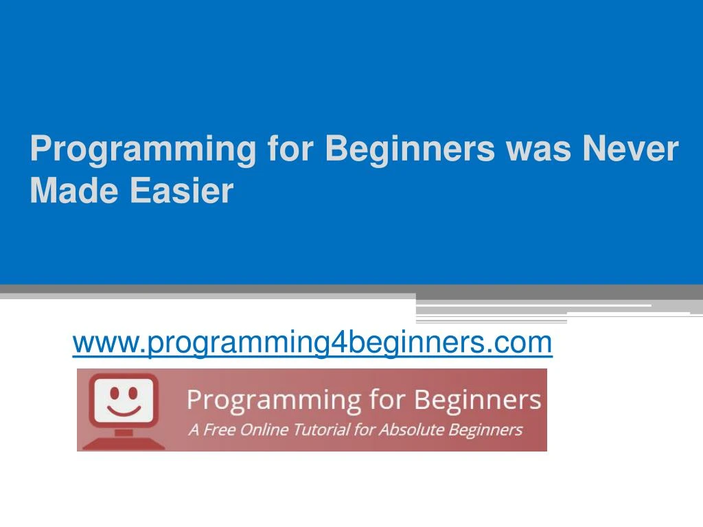 programming for beginners was never made easier