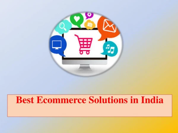 Best Ecommerce Solutions in India