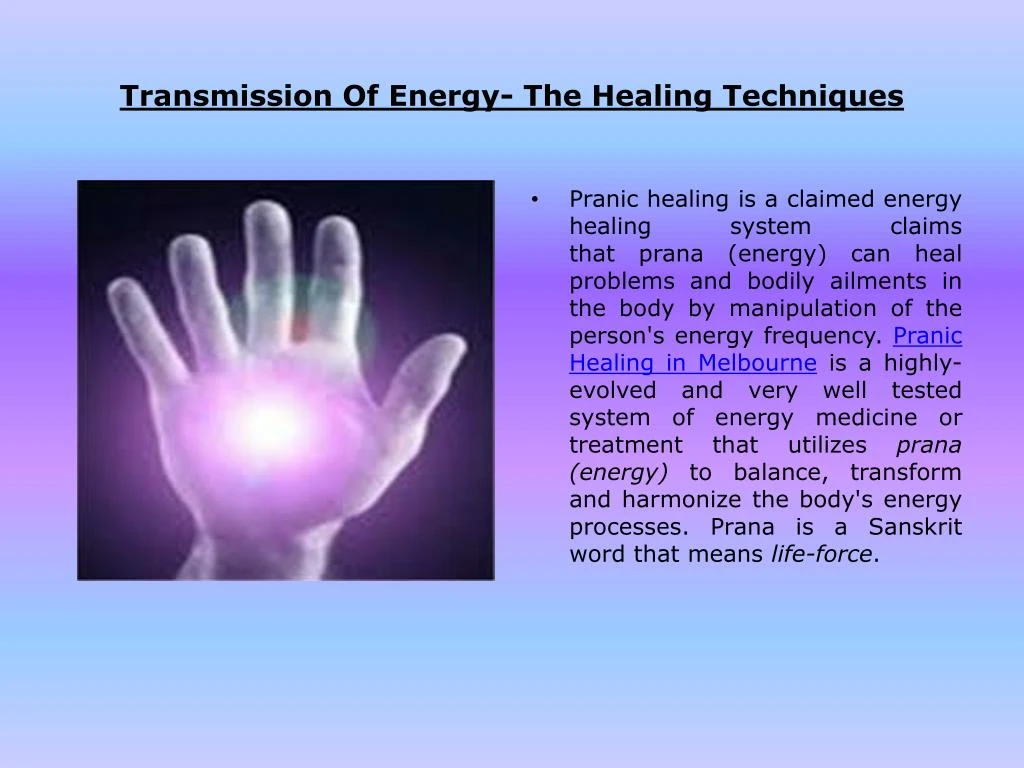 transmission of energy the healing techniques