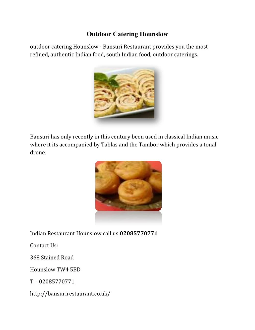 Outdoor Catering Hounslow