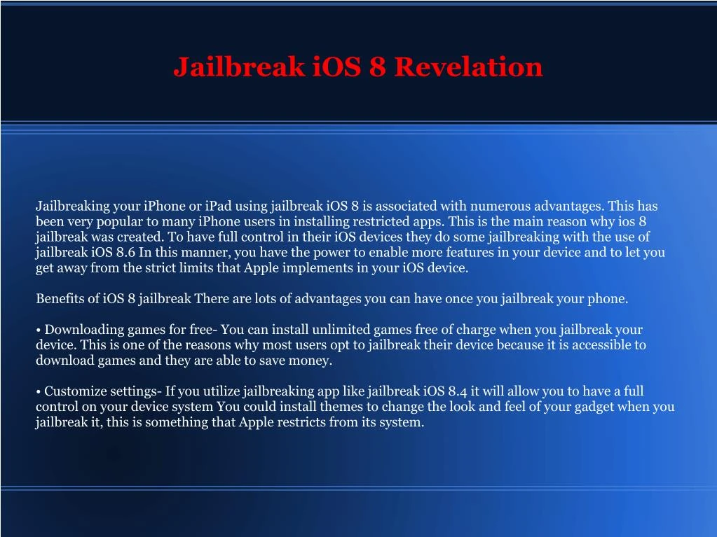 jailbreak ios 8 revelation