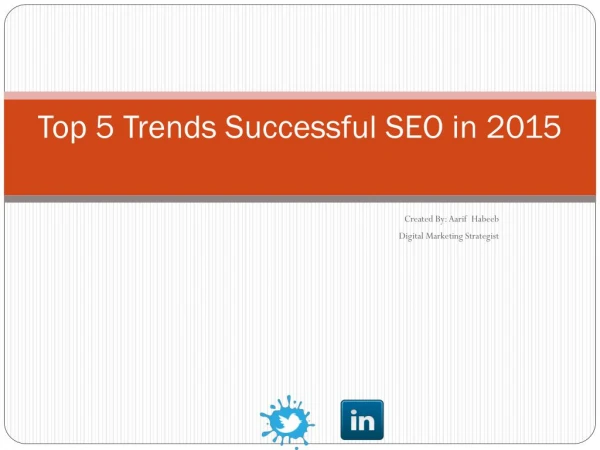 Top 5 Trends Successful SEO in 2015