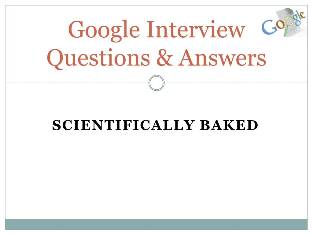 google interview questions answers
