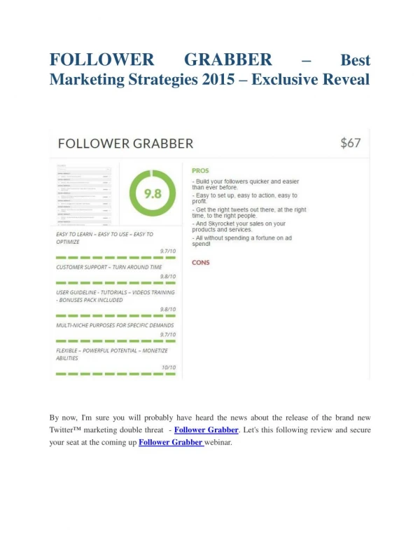 Follower Grabber review & Follower Grabber (Free) $26,700 bonuses