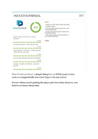 InstaThumbnail TRUTH review and EXCLUSIVE $25000 BONUS - slide 1