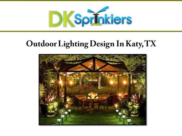 Outdoor Lighting Design Katy, TX