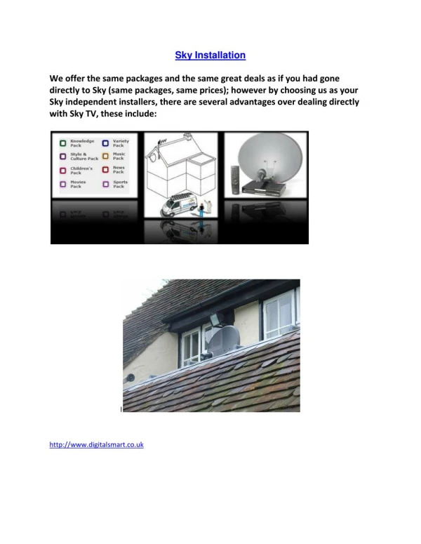 Sky Installation experts Independent Sky Installers